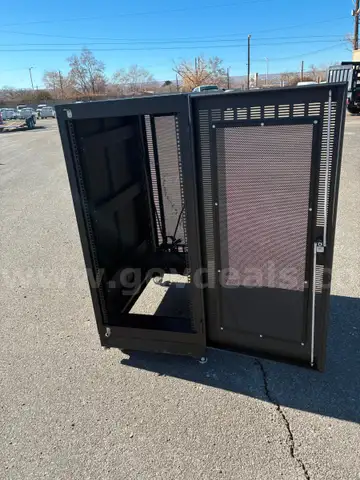 SMALL METAL I.T. STORAGE CABINET