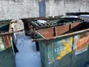 Lot of Five (5) Dumpsters - Four (4) 1 Cubic Yard & One (1) 2 Cubic Yard