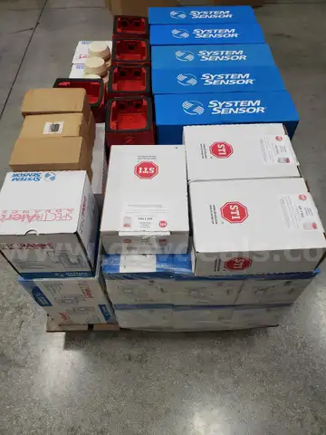 Assorted fire smoke related, detector parts