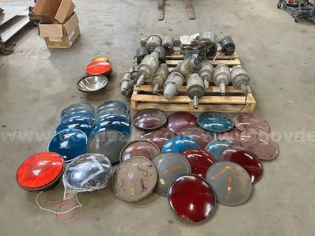 Lot of electric motors, street lighting