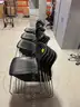 Lot of 20 Used Black Stacking Chairs
