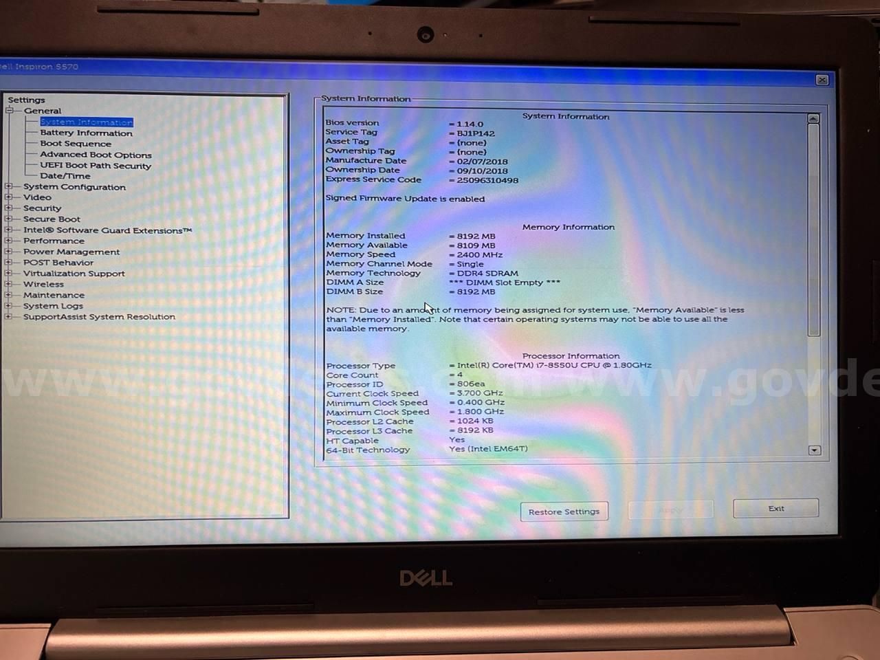 【大阪】【引き取り＆現物確認可】【美品】DELL inspiron5570 大阪】【引き取り＆現物確認可】【美品】DELL inspiron5570 【超
