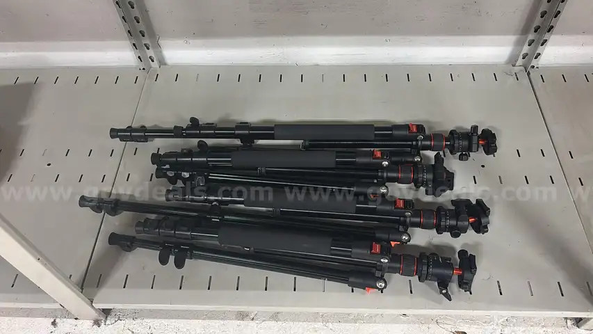Lot of 4 Used K&#x26;F Concept SA234 DSLR Camera Tripods with KF-28 Ball Heads