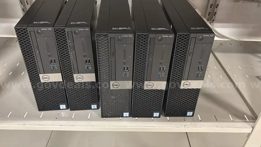 Lot of 5 Used Dell Optiplex PC Towers