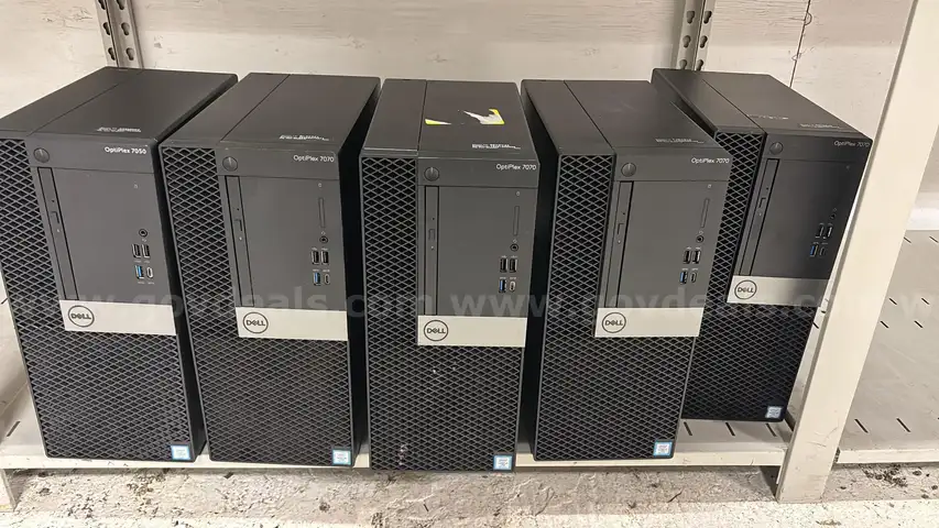 Lot of 5 Used Dell Optiplex