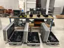 Huge lot of Sony Studio Cameras, Camera Pedestals, Control Units
