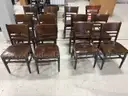 Lot of 12 Used Wooden Chairs