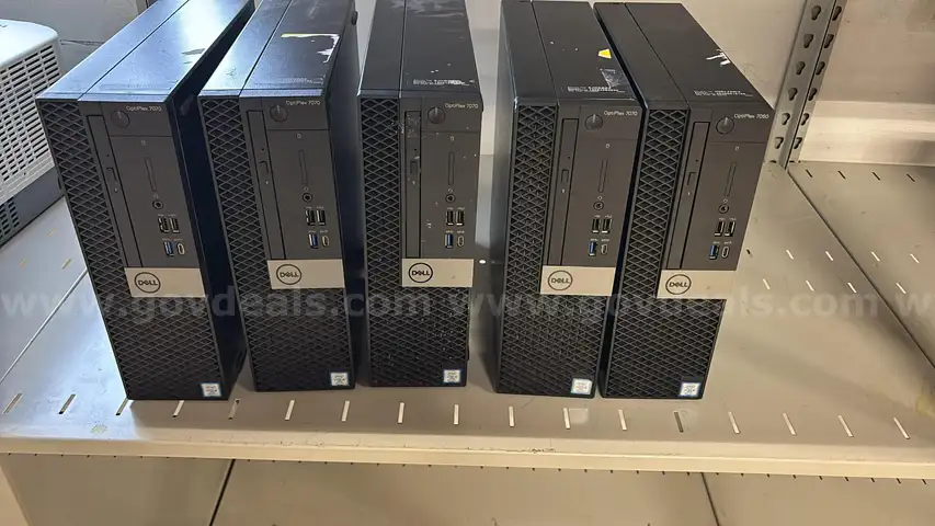 Lot of 5 Used Dell Optiplex PC Towers