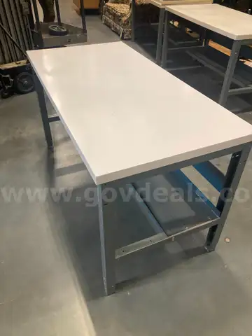 Lot of 2 Heavy Duty Work Tables