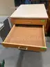 Lot of 2, 10-drawer wooden locking cabinets