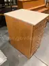Lot of 2, 10-drawer wooden locking cabinets