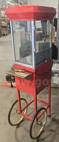 Popcorn Machine with Serving Cart