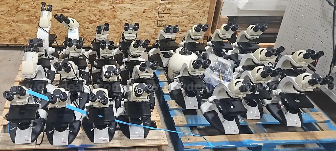 2 pallets of Leica Binocular Microscopes