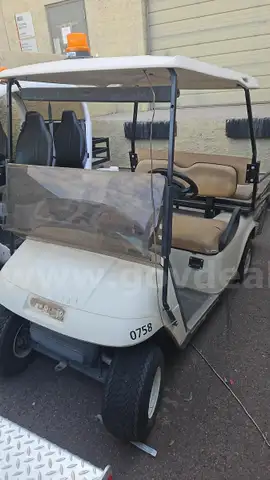 (3) Mixed-Use Utility Carts &#x2013; EZGO &#x26; GEM Models with Flatbed and Personnel Seating