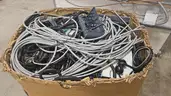 1 Bin of Mixed Electronic Cables &#x26; Accessories