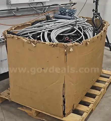 1 Bin of Mixed Electronic Cables &#x26; Accessories