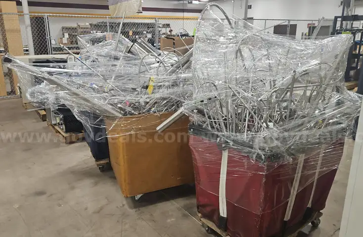 3 bins of Mixed Stainless Steel &#x26; Metal Components