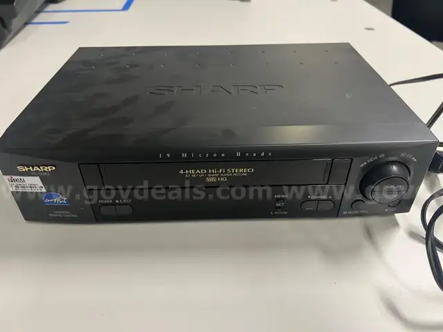 QTY:1  Sharp Video Cassette Recorder (VCR) VC-H982U &#x2013; Pickup in Los Angeles.