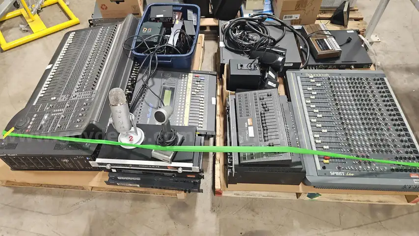 Assorted Soundboards, Mixers &#x26; Audio Gear