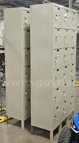Set of Metal Storage Lockers