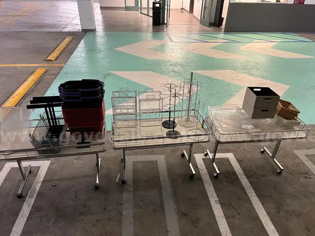 Bulk Lot of Retail Store Display & Storage Fixtures–Baskets, Racks, Trays, Display Stands & More- Pick Up in Los Angeles