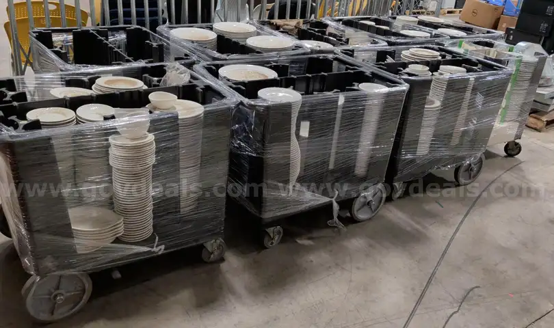 Assorted White Ceramic Plates