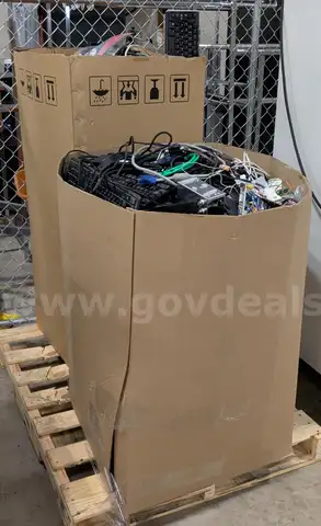 1 Bin of Keyboards, Cables and other Components