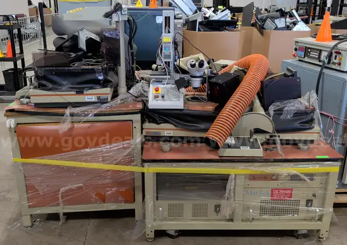 MarTek Vision Inspection Workstations w/ Microscopes, Controls & Accessories