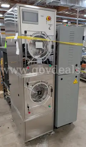 UP Microprocess Avenger Basic 8 Tablet Coater w/ TYTAN Water Heater & Control Cabinet