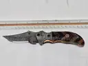 Pal 2000 Handmade Damascus Steel Blade Folding Knife (Anchorage, AK)