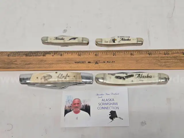 Alaska Scrimshaw Folding Knives (Anchorage, AK)
