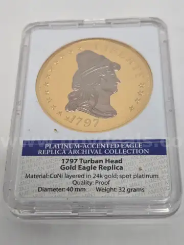 1797 Turban Head Gold Eagle Replica (Anchorage, AK)