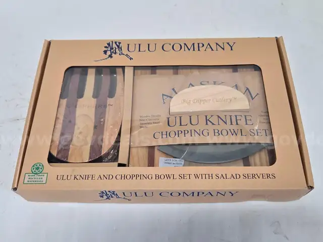 Ulu Knife &#x26; Chopping Bowl Set (Anchorage, AK)