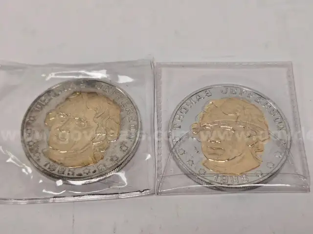 Thomas Jefferson 185th Anniversary Coins (Anchorage, AK)