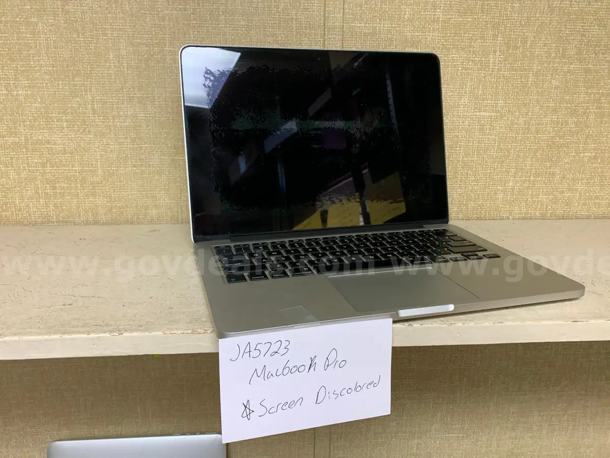 MacBook Pro SCREEN DISCOLORED AllSurplus