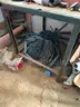 Assortment of irrigation hose, parts and nozzles
