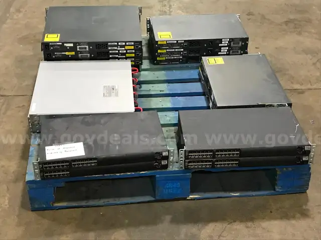 Pallet of Assorted Networking Equipment