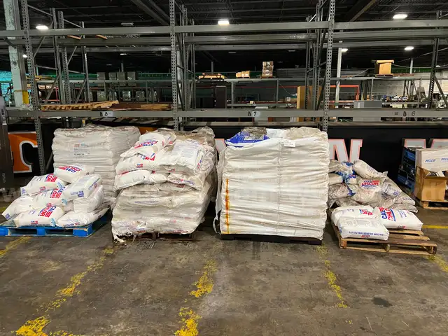 8 Pallets of Calcium Chloride Mini Pellets
