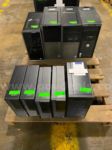 9 Dell Desktops