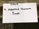 4 Assorted Vacuum Pumps