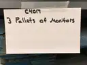 3 Pallets Monitors
