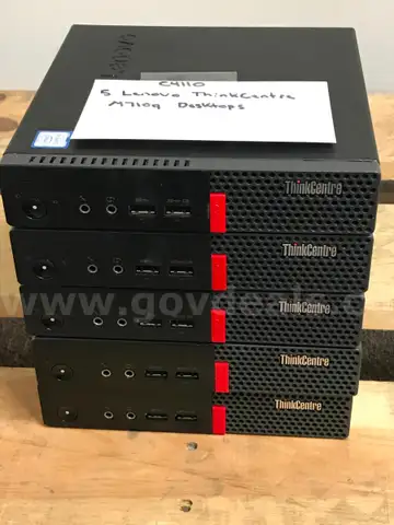 5 Lenovo ThinkCentre M710q Tiny Computers