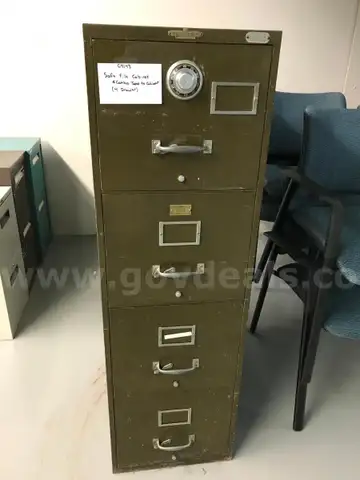 Remington Rand File Cabinet with Safe(4 Drawer)