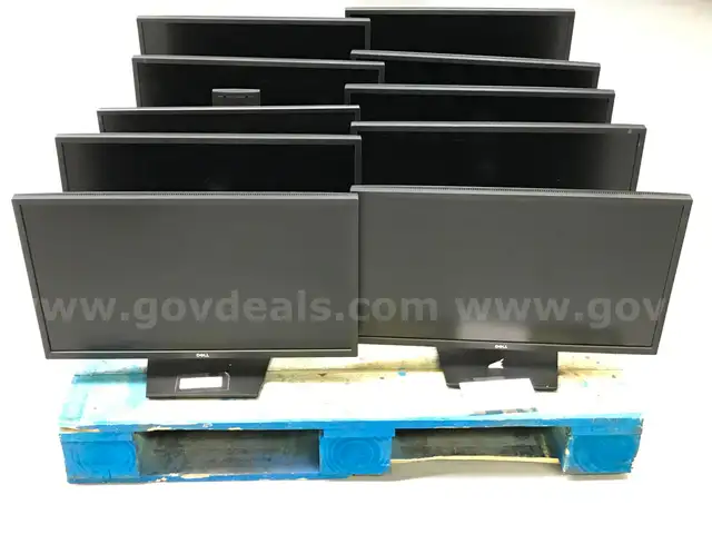 10 Dell Monitors **Working, No Power Cords