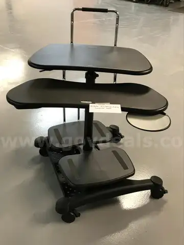 Aidata Sit/Stand Mobile Computer Desk