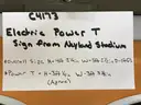 Electric Power T Sign from Neyland Stadium
