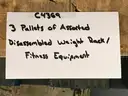3 Pallets Assorted Disassembled Weight Rack/Fitness Equipment