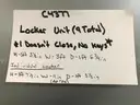Locker Unit(9 Total) **NO Keys, 1 Doesn&#x27;t Close