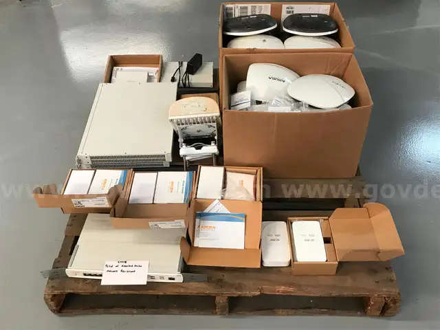 Pallet of Assorted Aruba Networking Equipment