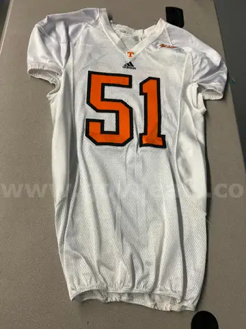Used Football Jersey--White #51